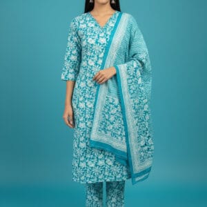 Designer 3 Pcs Kurti Set