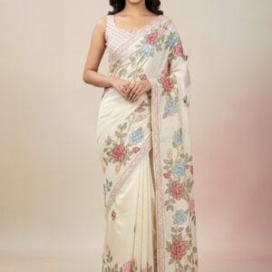 Embroidered Designer Saree