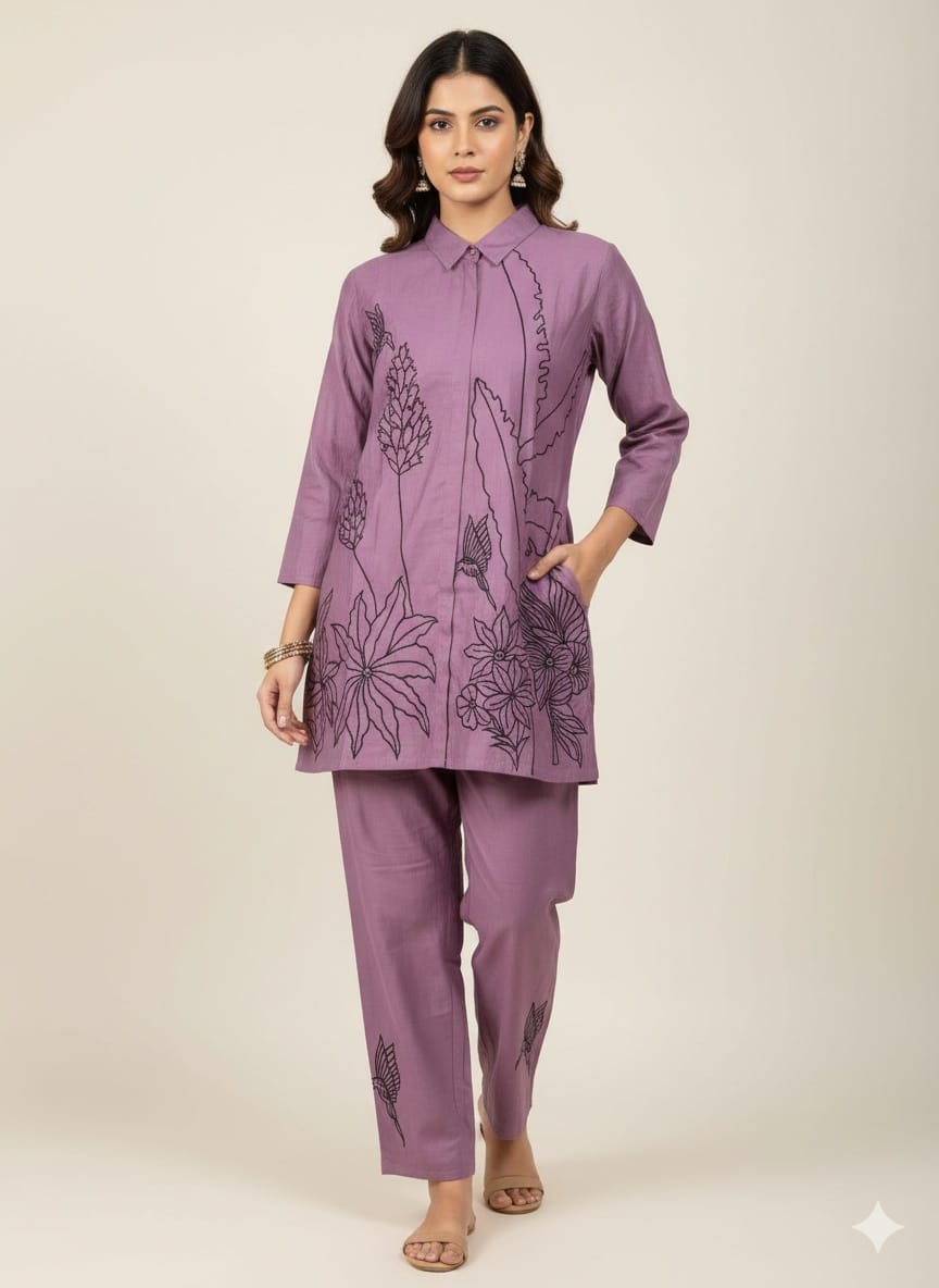 Cotton Daily Wear Cord Set for Women