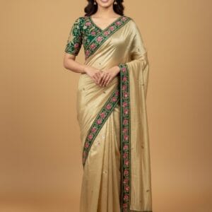 Traditional Hand Embroidery Saree