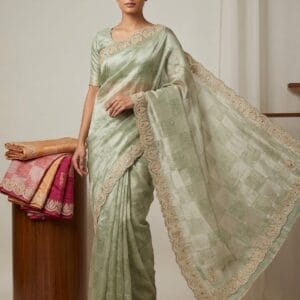 Heavy Embroidery Saree