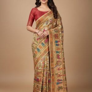 Party Wear Handwork Saree