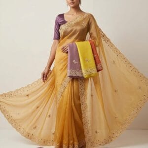 Lightweight Georgette Embroidery Saree