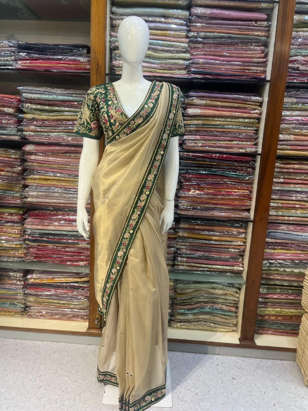 Traditional Hand Embroidery Saree
