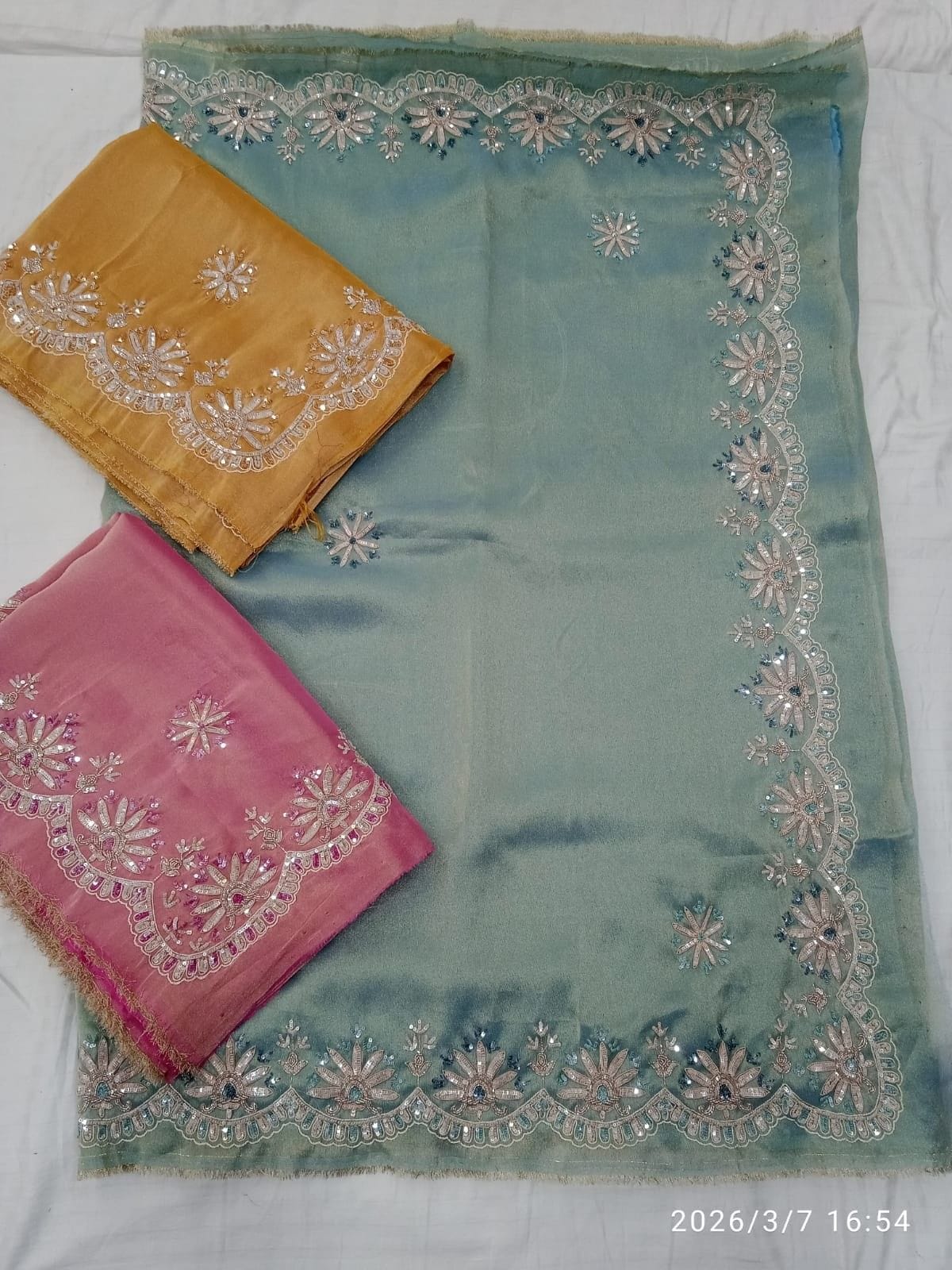 Traditional Hand Embroidery Saree
