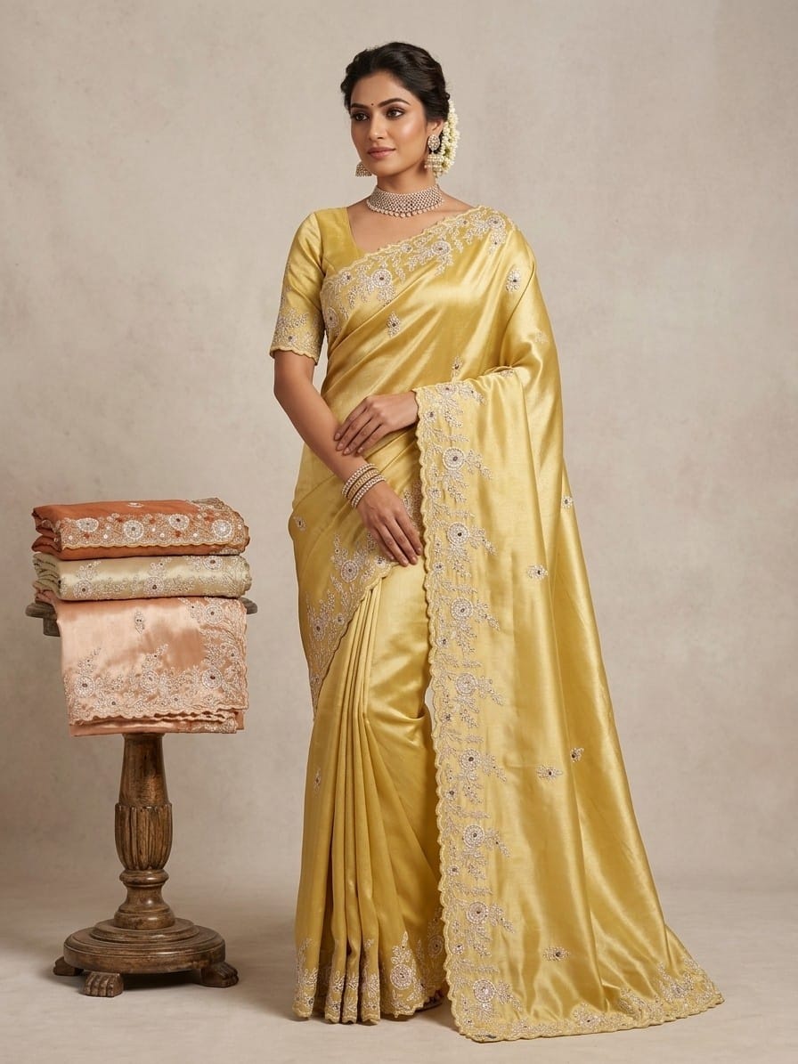 Reception Wear Handwork Saree