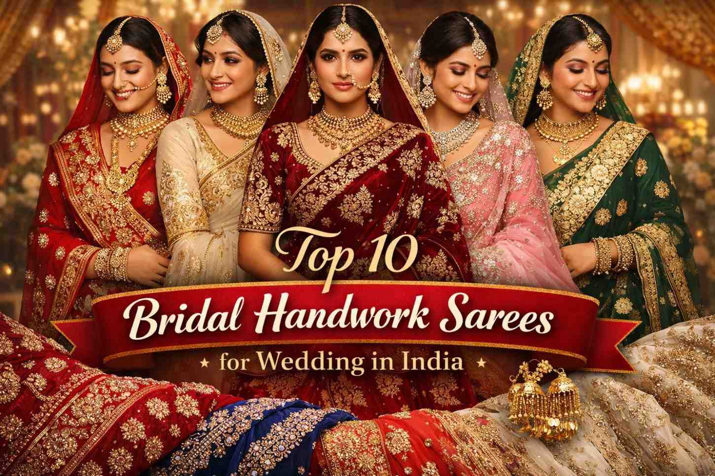 Top 10 Bridal Handwork Sarees